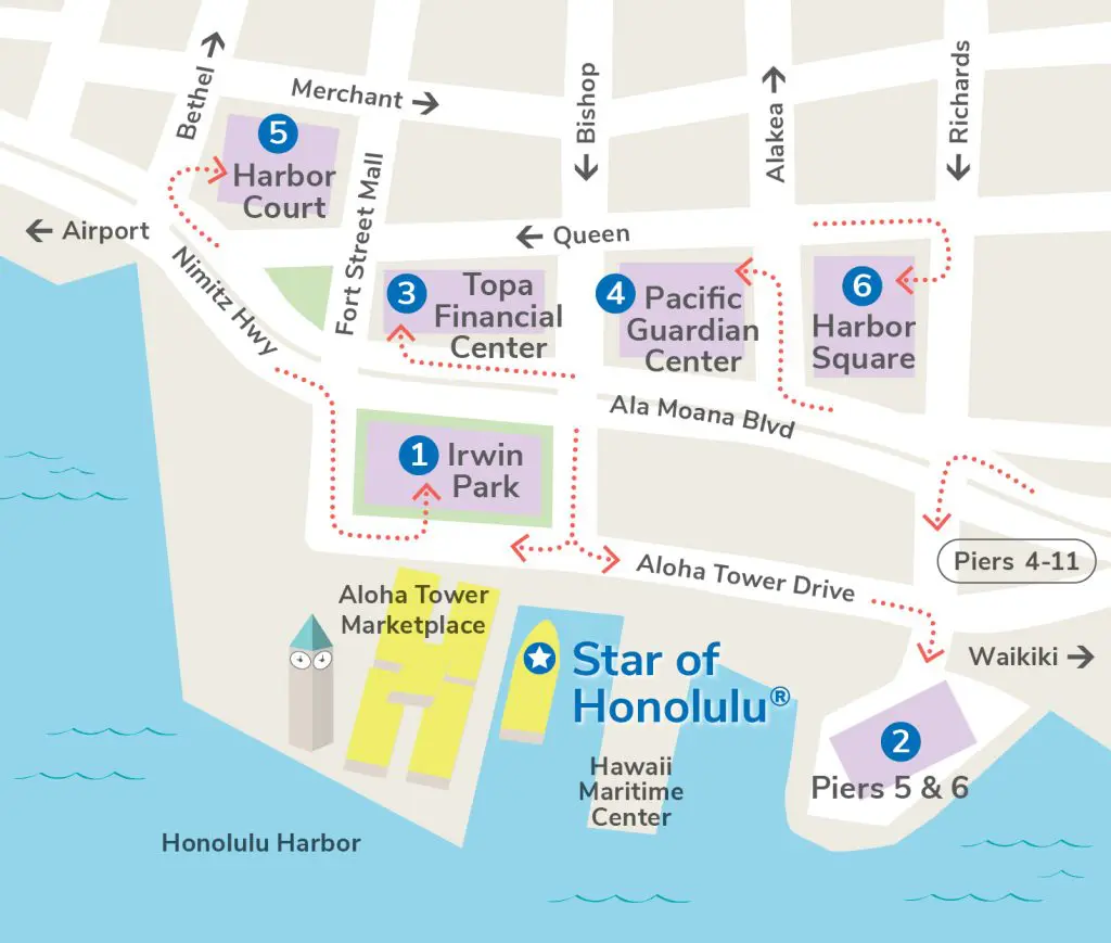 star of honolulu dinner cruise parking